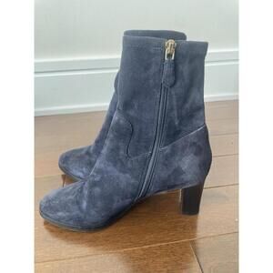 LK Bennett Navy Blue Suede Ankle Boots Women’s 36 EU / US 6 – Made in Italy
